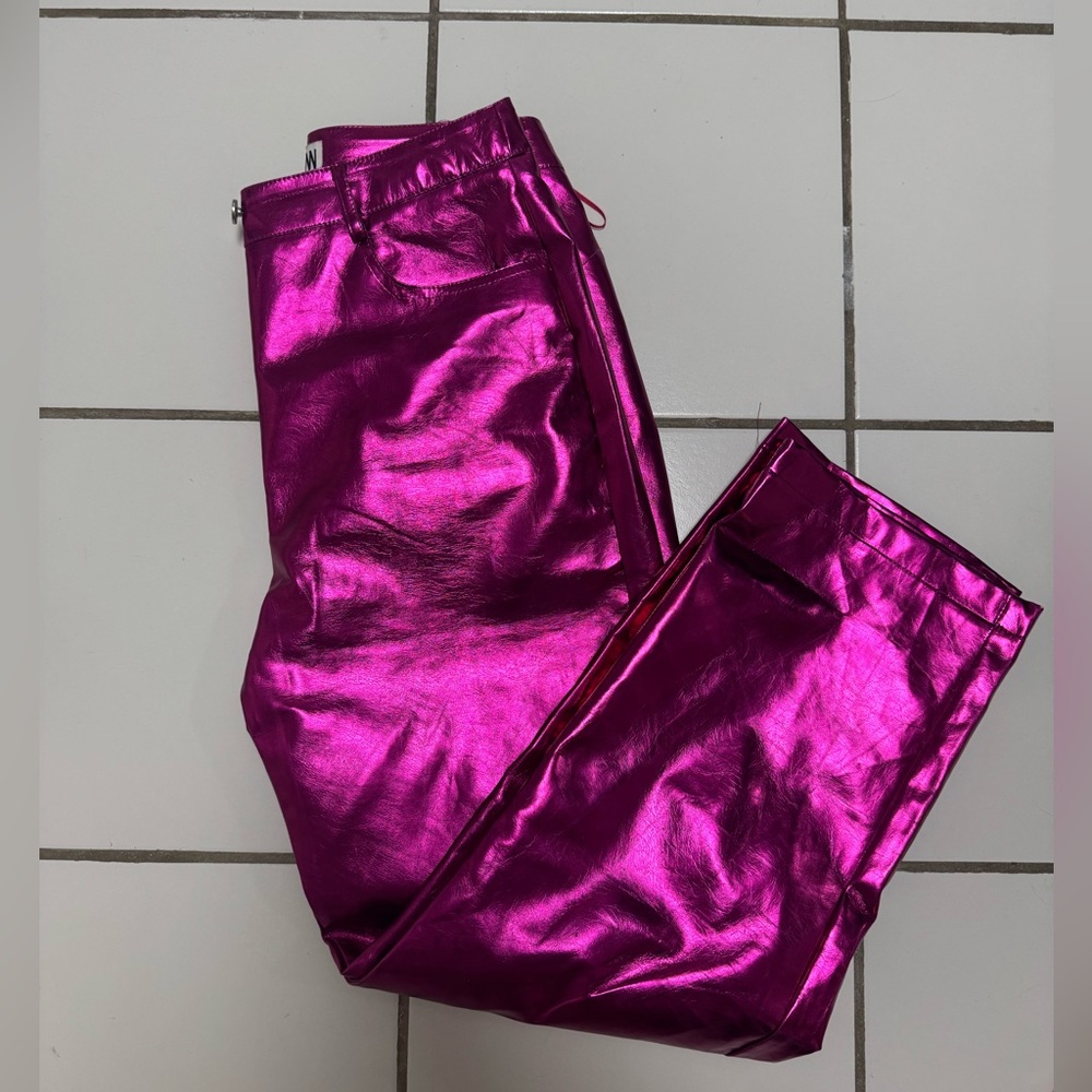 Pink Metallic Pants